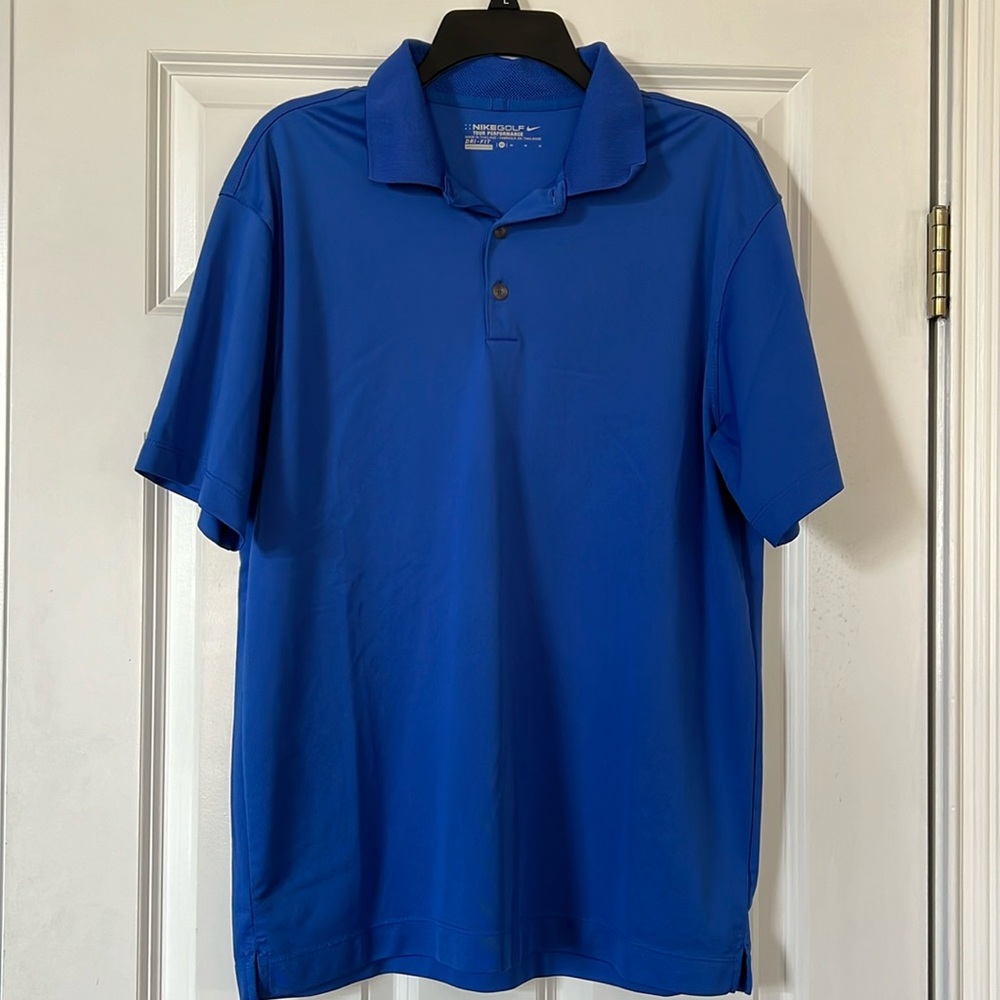 Mens Nike Golf dri-fit performance polo,  size M,  royal blue,like new condition